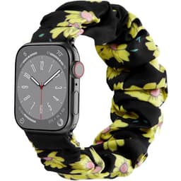 Scrunchie elastinen rannekoru Apple Watch 8 (45mm) - Sunflower