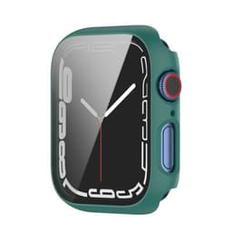 Cover med glasdæksel Apple Watch 8 (41mm) - Grøn