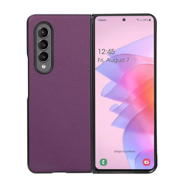 Lær deksel Samsung Galaxy Z Fold 4 - Lilla