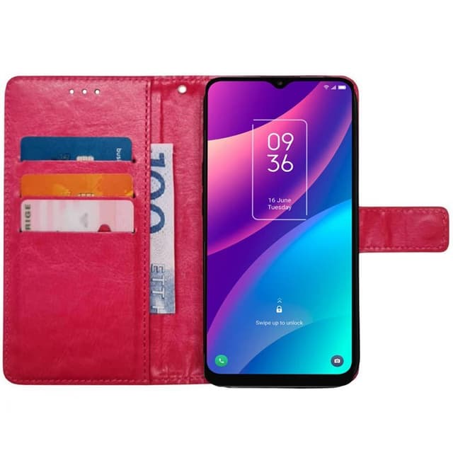 Mobil lommebok 3-kort TCL 30SE - Rosa