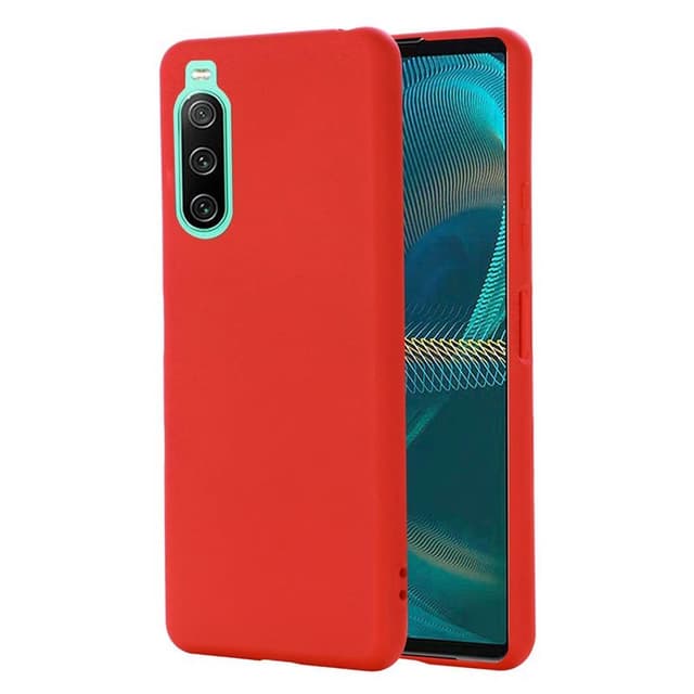 Liquid silikone cover Sony Xperia 10 IV - Rød