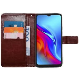 Wallet cover 3-kort TCL 20E - Brun