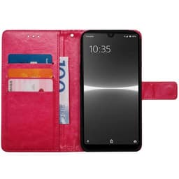 Mobil lommebok 3-kort Sony Xperia Ace 3 - Rosa