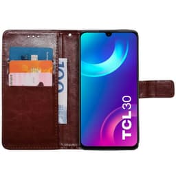 Wallet cover 3-kort TCL 30 - Brun