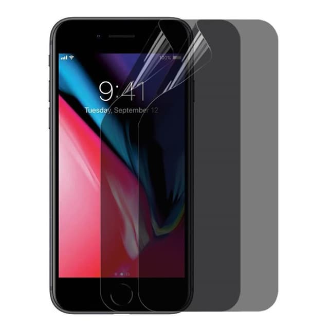 2-pak Privacy Skjermbeskytter 3D Soft HydroGel Apple iPhone 7/8 Plus