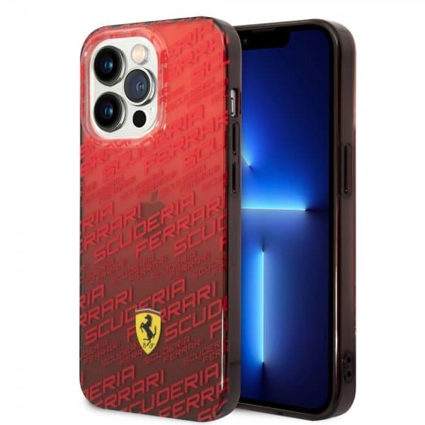 Ferrari iPhone 14 Pro Deksel Gradient Scuderia Rød