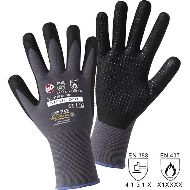 Nylon Arbetshandske Storlek (handskar): 11, XXL EN 388,