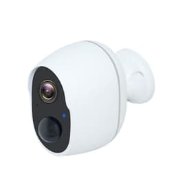 Overvåkingskameraer Trådløst utendørs HD-sikkerhetskameraer Motion Night Vision Hvit