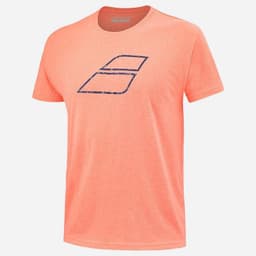 Babolat Exercise Big Flag Tee Mørkeblå/Orange L