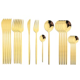 Bestickset 24 delar Guld