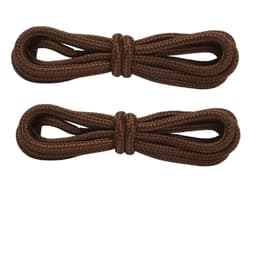 Runda skosnören 5-par Brun 4 mm/1.5 m