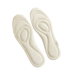 Tjocka plysch 4D massagesulor 1 par Vit 42-42 2/3