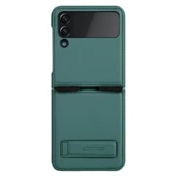 Nillkin Qin Vegaaninen Nahka Kuori Samsung Galaxy Z Flip 4 - Tummanvih