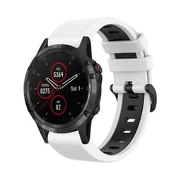 Armband till Garmin Fenix 5 Plus 22mm - Vit & Svart