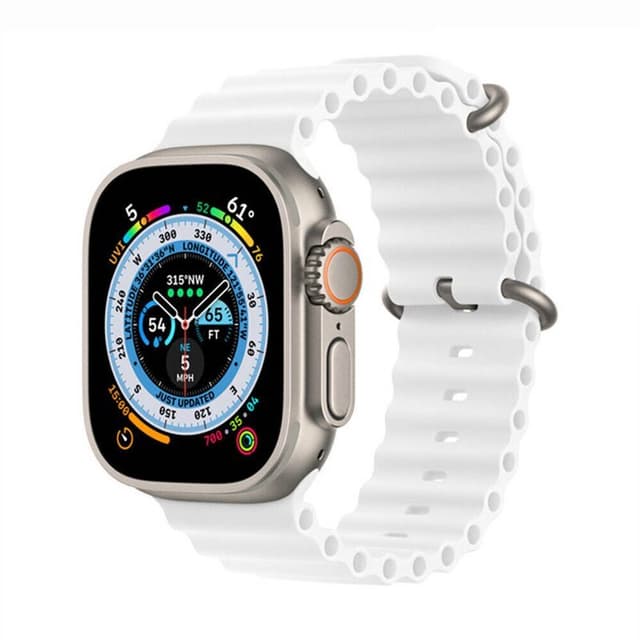 RIB Urheiluranneke Apple Watch Ultra (49mm) - Valkoinen
