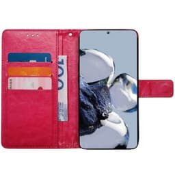 Wallet cover 3-kort Xiaomi 12T Pro - Lyserød