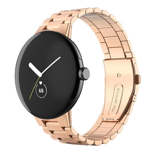 Rannekoru ruostumatonta terästä Google Pixel Watch - Ruusu