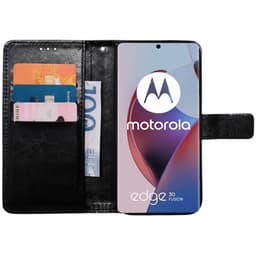 Mobilplånbok 3-kort Motorola Edge 30 Fusion - Svart