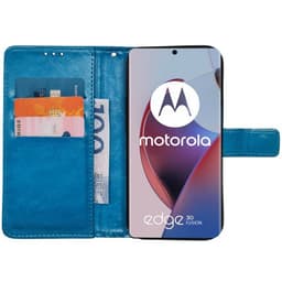 Mobil lommebok 3-kort Motorola Edge 30 Fusion - Lyseblå