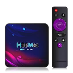 H96 Max RK3318 TV Box Android 11.0 2.4G Musta 4 GB+64 GB