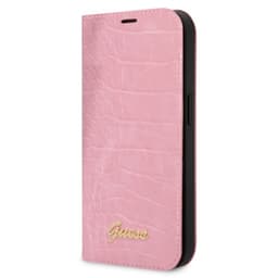 Guess iPhone 14 Plus Kotelo Croco Vaaleanpunainen
