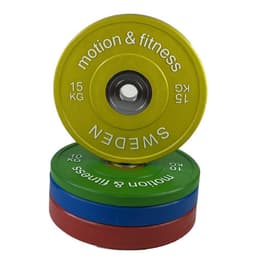 Motion & Fitness PRO Bumperplate Farvet 15 kg