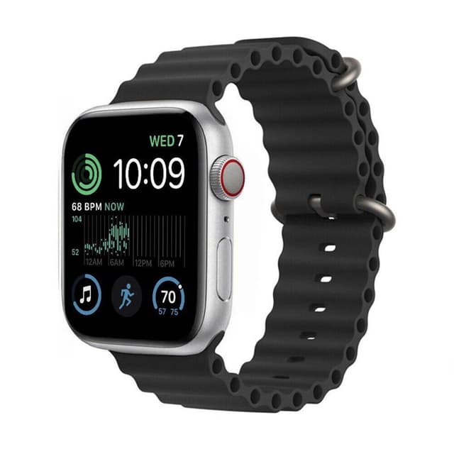 RIB Urheiluranneke Apple Watch SE 2022 (44mm) - Musta