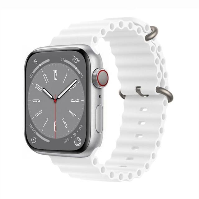 RIB Urheiluranneke Apple Watch 8 (41mm) - Valkoinen