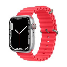 RIB Sport Armbånd Apple Watch 7 (45mm) - Rød