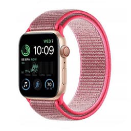 Nailon Rannekoru Apple Watch SE 2022 (44mm) - Hot pink