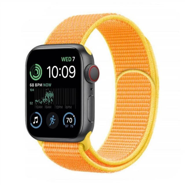 Nylon armbånd Apple Watch SE 2022 (44mm) - Canary Yellow