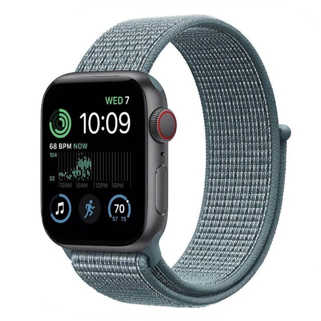 Nylon armbånd Apple Watch SE 2022 (44mm) - Celestial teal