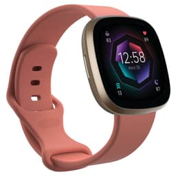 Sport Rannekoru Fitbit Sense 2 - Vpunainen