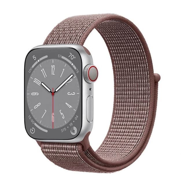 Nylon armbånd Apple Watch 8 (45mm) - Smoke Mauve
