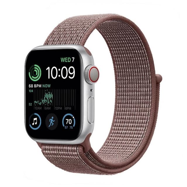 Nylon armbånd Apple Watch SE 2022 (44mm) - Smoke Mauve