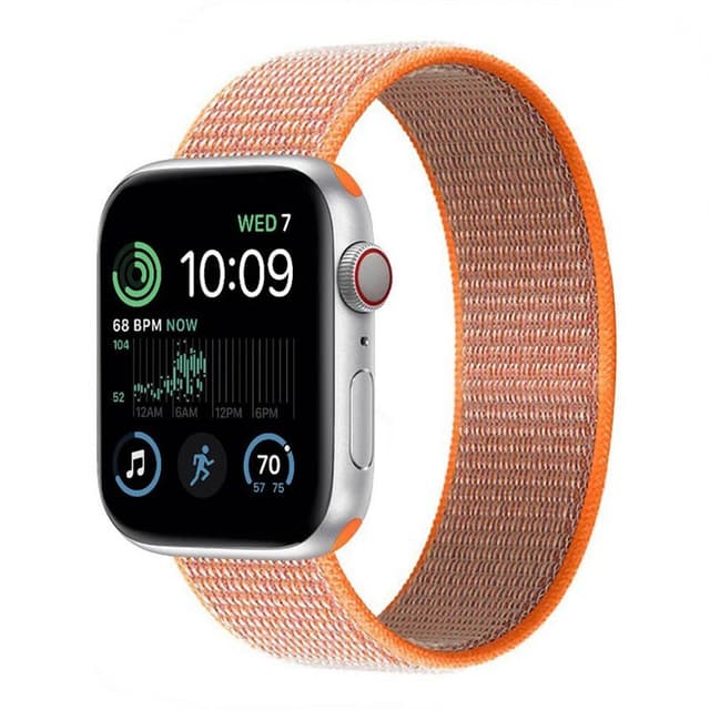 Apple Watch SE 2022 (40mm) Nylonarmbånd - Spicy Orange