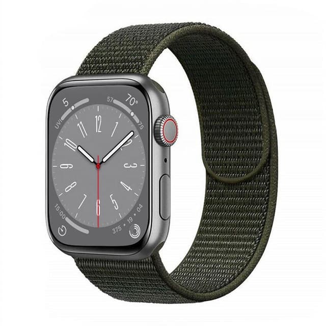 Nailon Rannekoru Apple Watch 8 (41mm) - Military Khaki