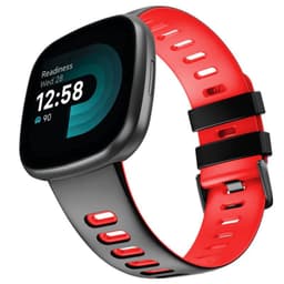 Twin Sport Rannekoru Armband Fitbit Versa 4 - Musta/punainen