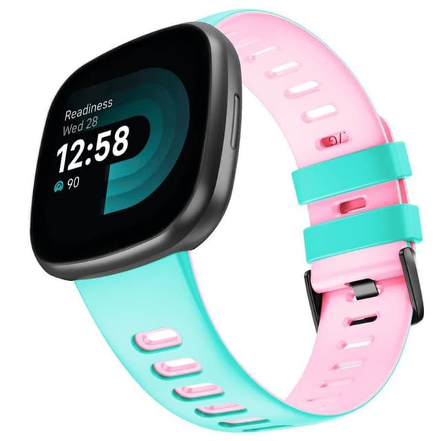 Twin Sport armbånd Fitbit Versa 4 - Mynte/rosa