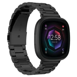 Armbånd Rustfritt stål Fitbit Sense 2 - Svart
