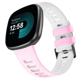 Twin Sport Rannekoru Armband Fitbit Versa 4 - Vaaleanpunainen/valkoine