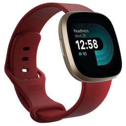Sport Armbånd til Fitbit Versa 4 - Mørkerød