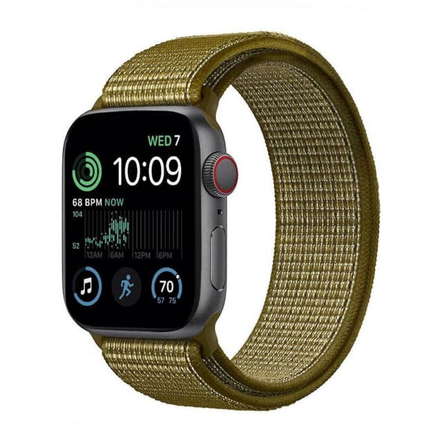 Nylon armbånd Apple Watch SE 2022 (40mm) - Olive flak