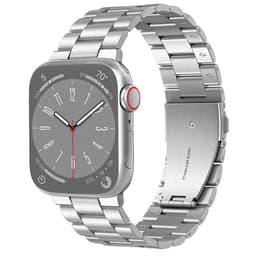 Rannekoru ruostumatonta terästä Apple Watch 8 (45mm) - Hopea