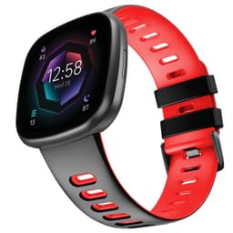Twin Sport Armband Fitbit Sense 2 - Svart/röd
