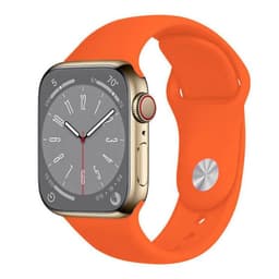 Urheiluranneke Apple Watch 8 (41mm) - Oranssi
