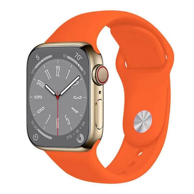Urheiluranneke Apple Watch 8 (41mm) - Oranssi