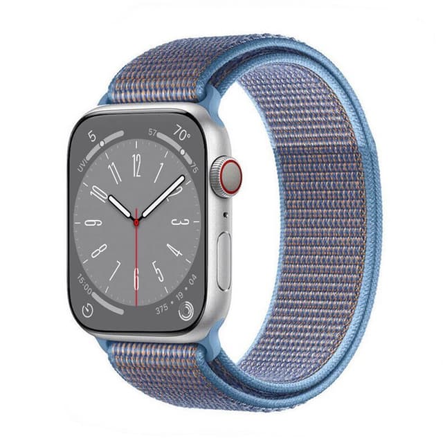 Nylon armbånd Apple Watch 8 (45mm) - Cerulean