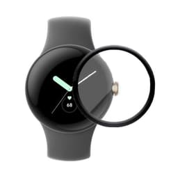 3D Curved Skærmbeskyttelse hærdet glas Google Pixel Watch - Sort
