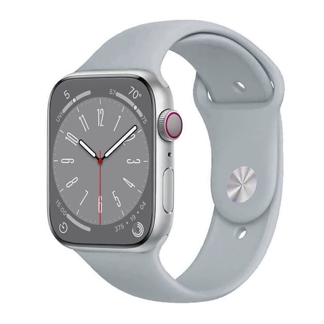 Urheiluranneke Apple Watch 8 (45mm) - Vaaleanharmaa